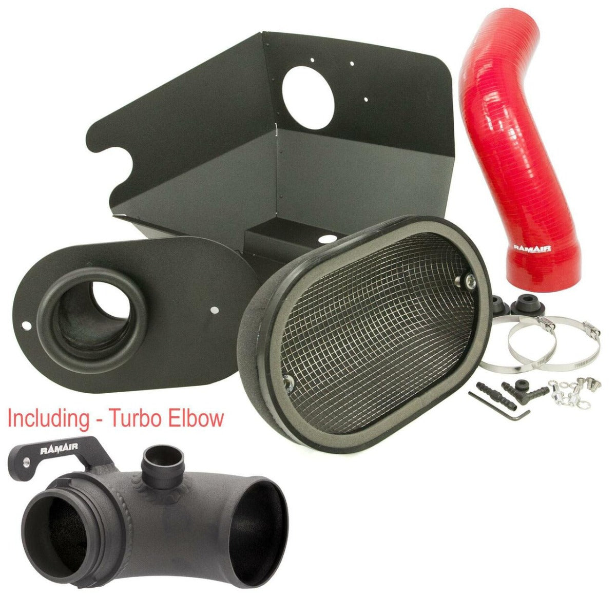 Ramair 2.0 TSI MQB V.A.G Performance Intake Kit with Turbo Elbow & Red Intake Hose