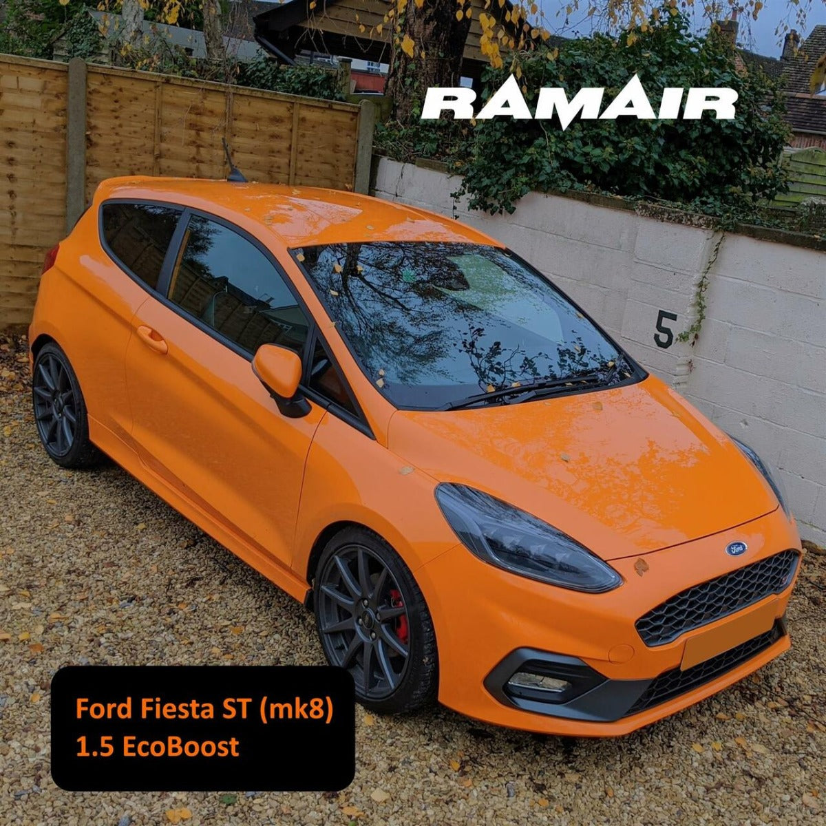 Ramair 1.5 Ecoboost Ford Fiesta ST MK8 Orange Performance Intake Kit