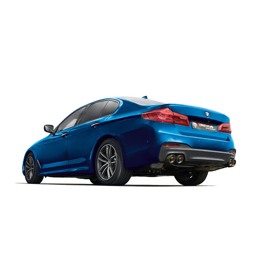 BMW G30/G31 550I REMUS AXLE-BACK SYSTEM WITH INTEGRATED VALVES