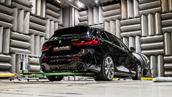 RACING Cat-back-system: sport exhaust, with 1 integrated valve & non-resonated RACING cat-back-section, NO EC TYPE APPROVAL