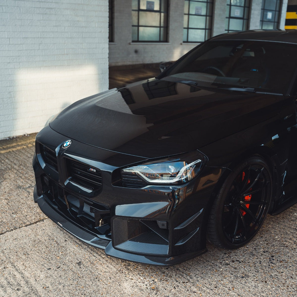 BMW G87 M2 CARBON FIBRE FRONT BUMPER CANARDS - CT DESIGN