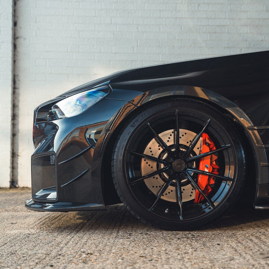 BMW G87 M2 CARBON FIBRE FRONT BUMPER CANARDS - CT DESIGN