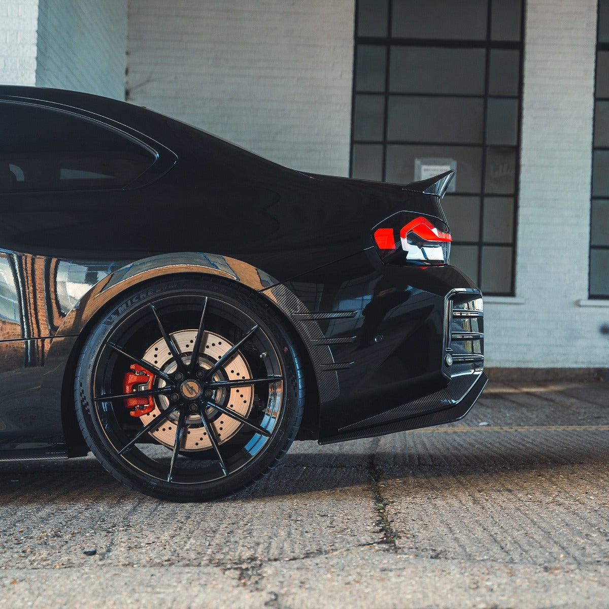 BMW G87 M2 CARBON FIBRE REAR BUMPER TRIM - CT DESIGN