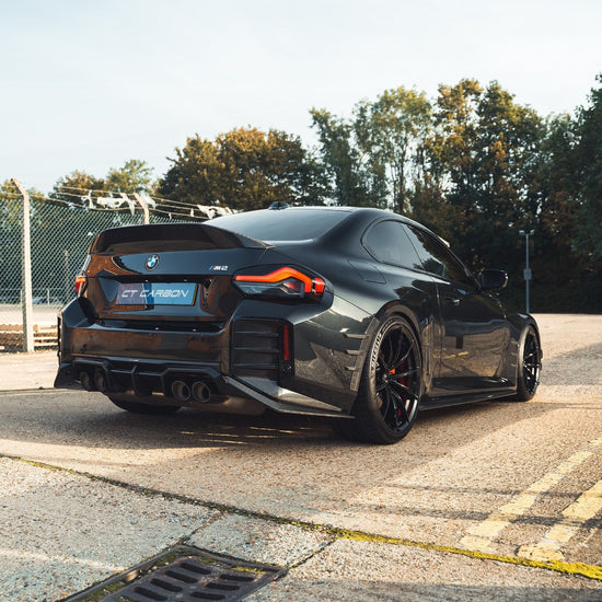 BMW G87 M2 CARBON FIBRE REAR BUMPER TRIM - CT DESIGN
