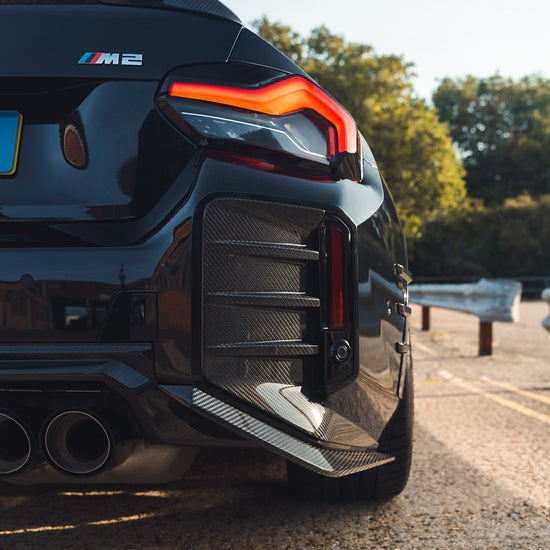 BMW G87 M2 CARBON FIBRE REAR BUMPER CORNERS - CT DESIGN - CT DESIGN