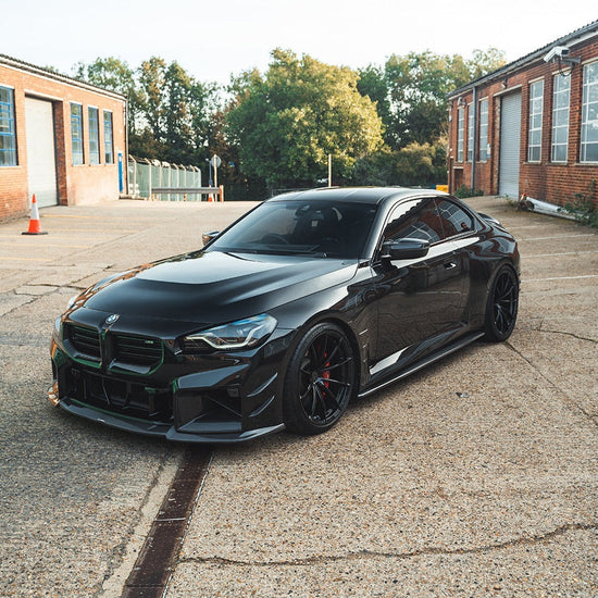 BMW G87 M2 CARBON FIBRE FRONT BUMPER CANARDS - CT DESIGN