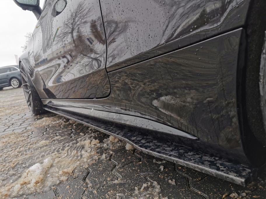 MERCEDES C63/C63S W205 COUPE & SALOON FORGED CARBON FIBRE SIDE SKIRTS