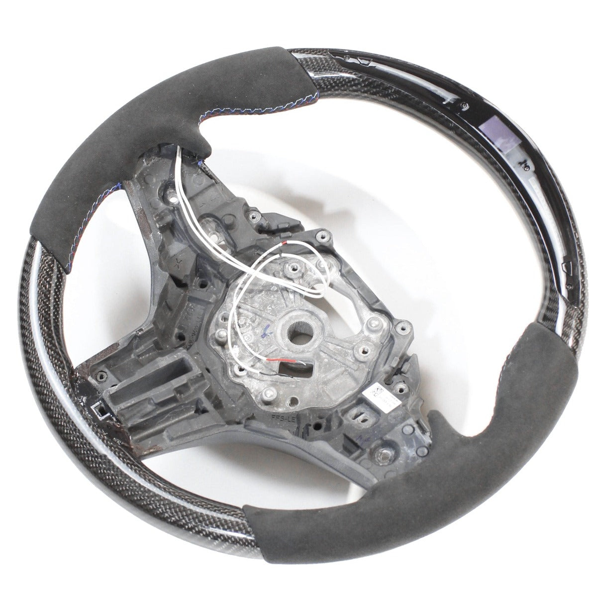 BMW GXX CARBON FIBRE / ALCANTARA LED STEERING WHEEL - CT DESIGN