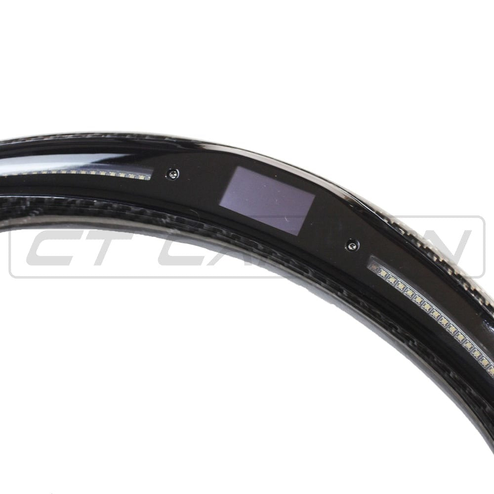 BMW GXX CARBON FIBRE / ALCANTARA LED STEERING WHEEL - CT DESIGN