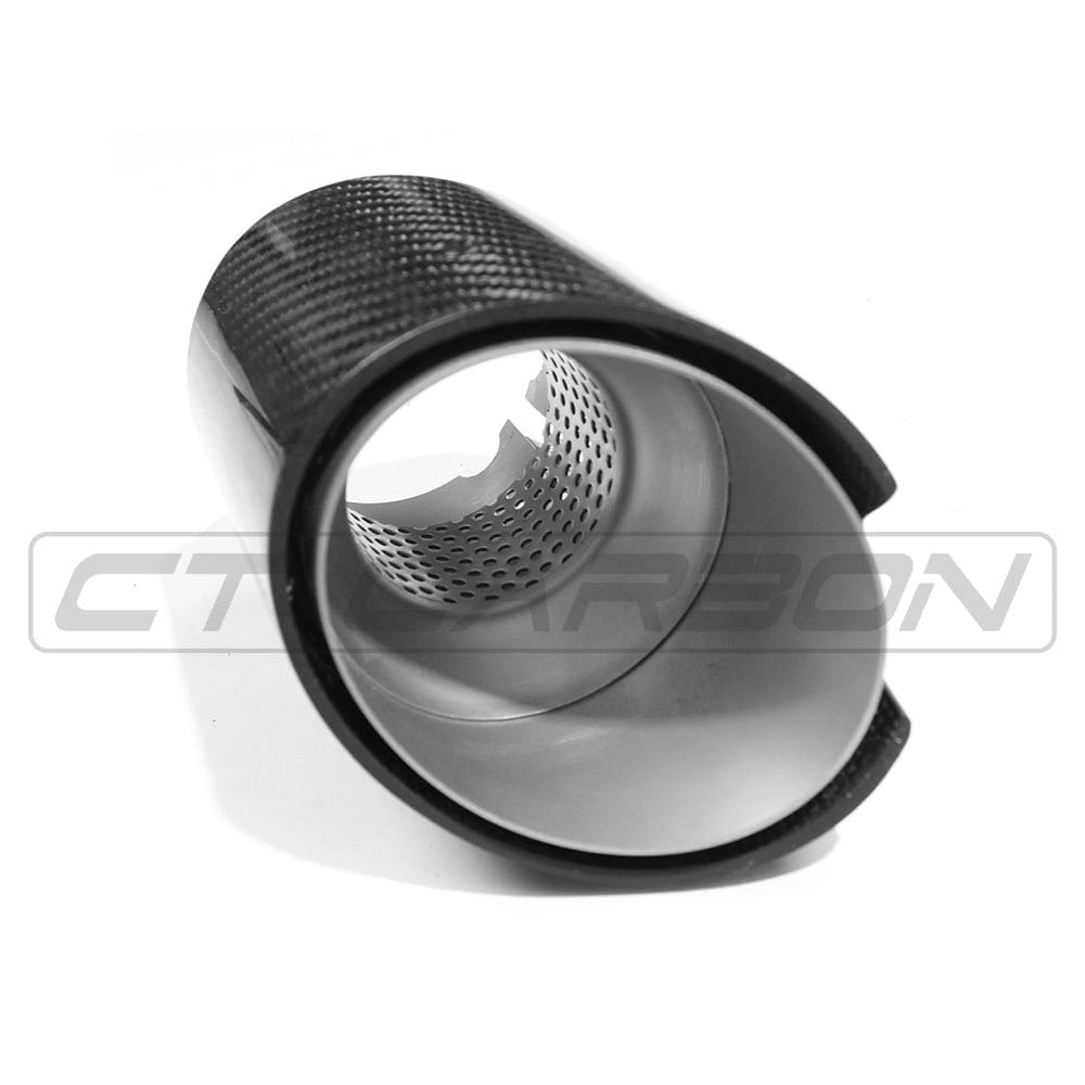 BMW M2, M3, M4 G87/G80/G81/G82/G83 CARBON EXHAUST TIPS - STAINLESS (SET OF 4) - CT DESIGN