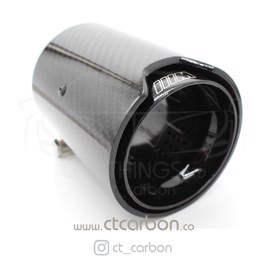 BMW 135i/140i/235i/240i/335i/340i/435i/440i CARBON EXHAUST TIPS BLACK