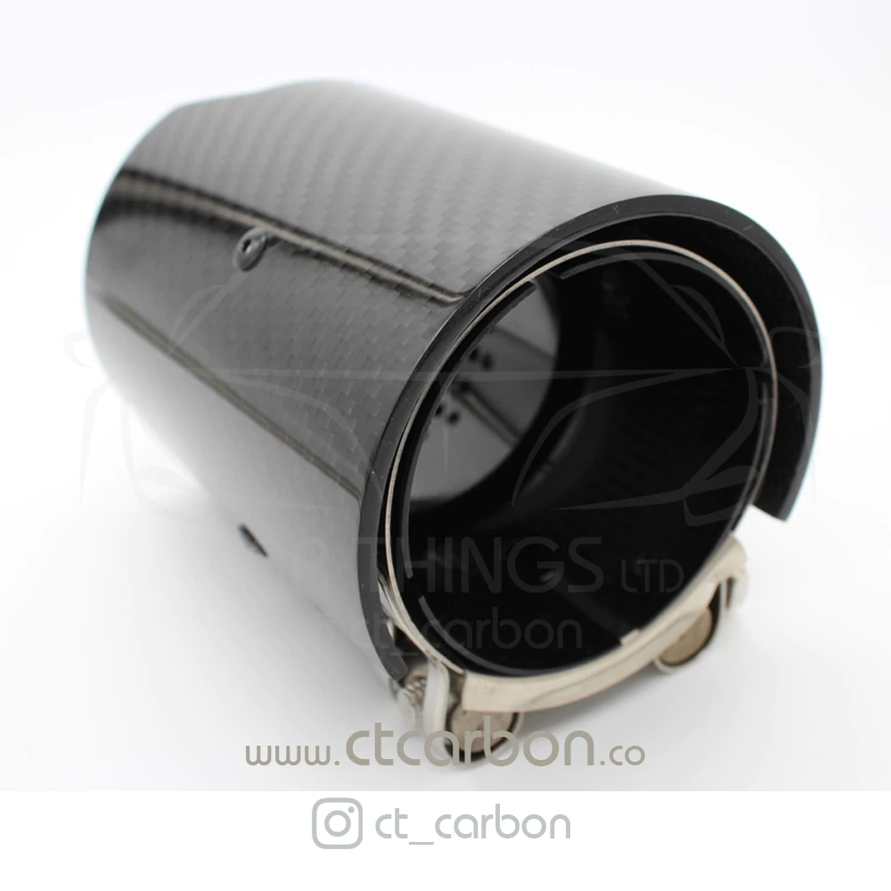 BMW 135i/140i/235i/240i/335i/340i/435i/440i CARBON EXHAUST TIPS BLACK