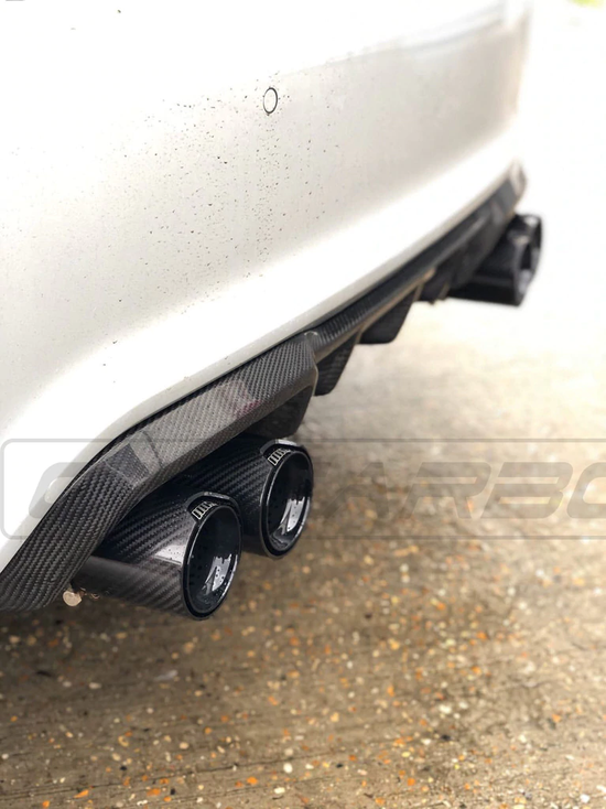 BMW 135i/140i/235i/240i/335i/340i/435i/440i CARBON EXHAUST TIPS BLACK