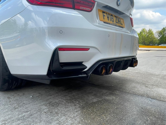 BMW M3 & M4 F80/F81/F82 REAR CARBON FIBRE BUMPER CANARDS