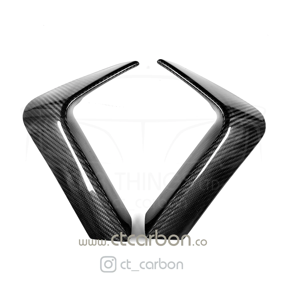 BMW M3 & M4 F80/F81/F82 REAR CARBON FIBRE BUMPER CANARDS