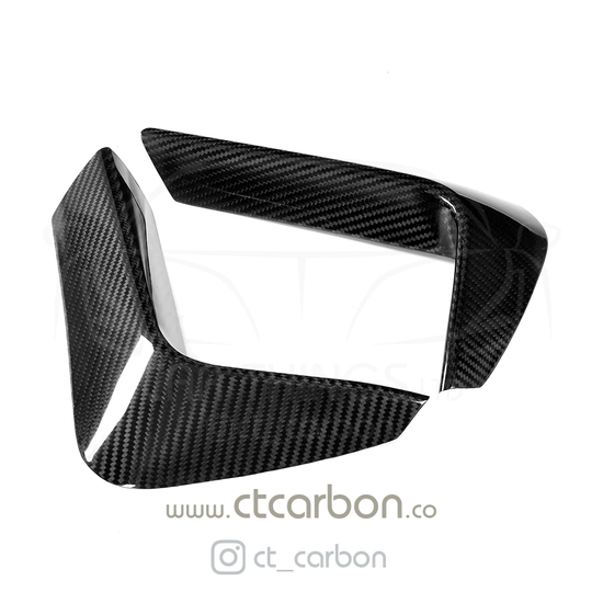BMW M3 & M4 F80/F81/F82 REAR CARBON FIBRE BUMPER CANARDS