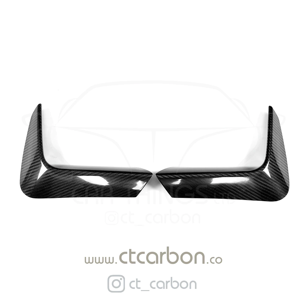 BMW M3 & M4 F80/F81/F82 REAR CARBON FIBRE BUMPER CANARDS