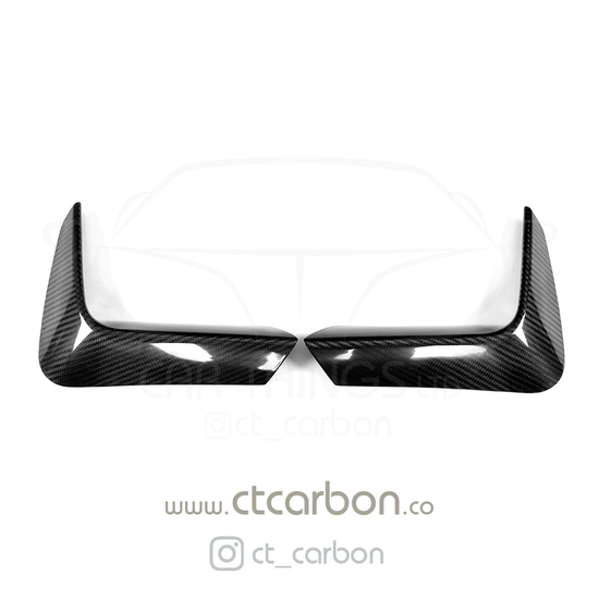 BMW M3 & M4 F80/F81/F82 REAR CARBON FIBRE BUMPER CANARDS