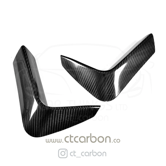 BMW M3 & M4 F80/F81/F82 REAR CARBON FIBRE BUMPER CANARDS