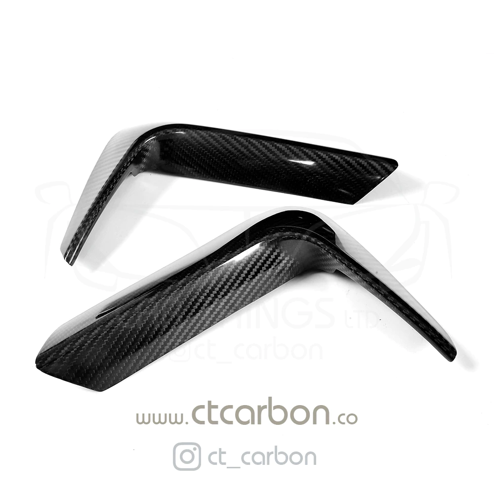 BMW M3 & M4 F80/F81/F82 REAR CARBON FIBRE BUMPER CANARDS