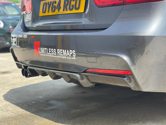 BMW 3 SERIES F30 CARBON FIBRE DIFFUSER - MP STYLE - TWIN EXHAUST
