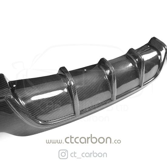 BMW 4 SERIES F32/F33 CARBON FIBRE TWIN EXHAUST DIFFUSER - MP STYLE