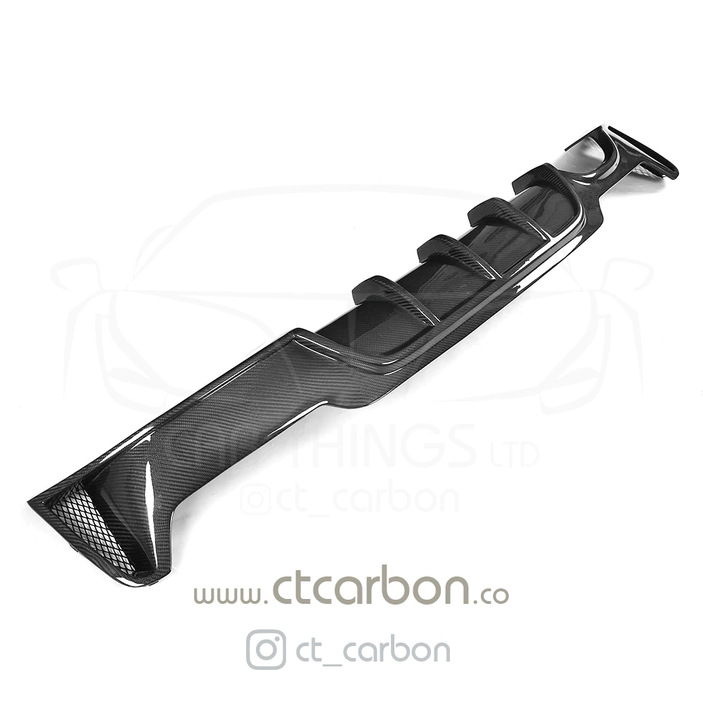 BMW 4 SERIES F32/F33 CARBON FIBRE TWIN EXHAUST DIFFUSER - MP STYLE