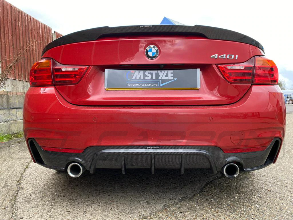 BMW 4 SERIES F32/F33 CARBON FIBRE DIFFUSER DUAL EXHAUST