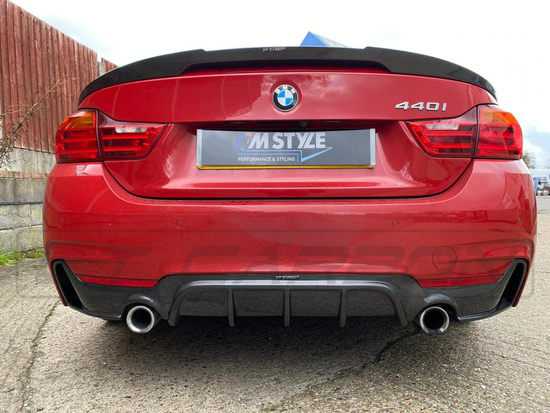 BMW 4 SERIES F32/F33 CARBON FIBRE DIFFUSER DUAL EXHAUST