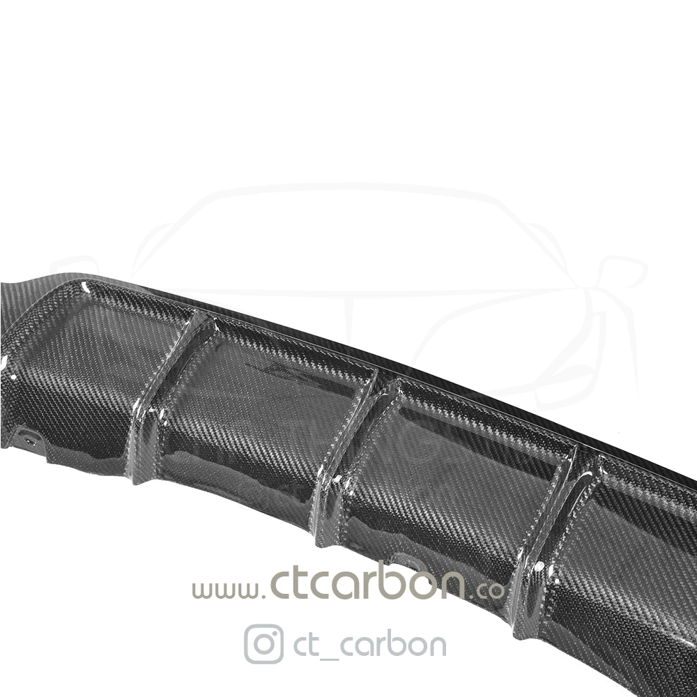 BMW 4 SERIES F32/F33 CARBON FIBRE DIFFUSER DUAL EXHAUST