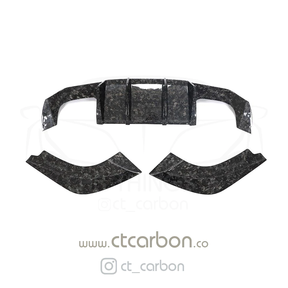 BMW M2 / M2C F87 FORGED CARBON FIBRE DIFFUSER - V STYLE