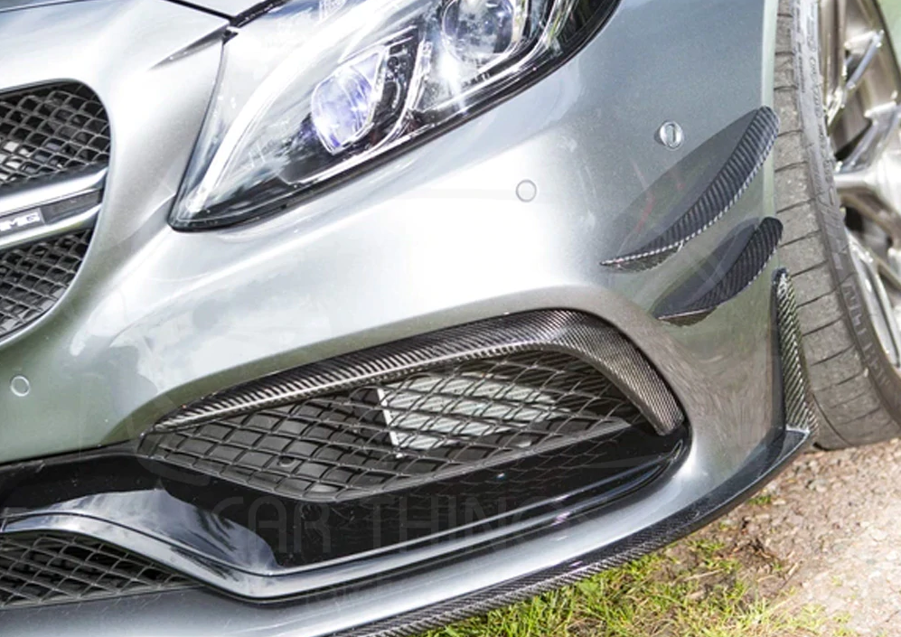 MERCEDES C63/C63S W205 COUPE & SALOON CARBON FIBRE CANARDS