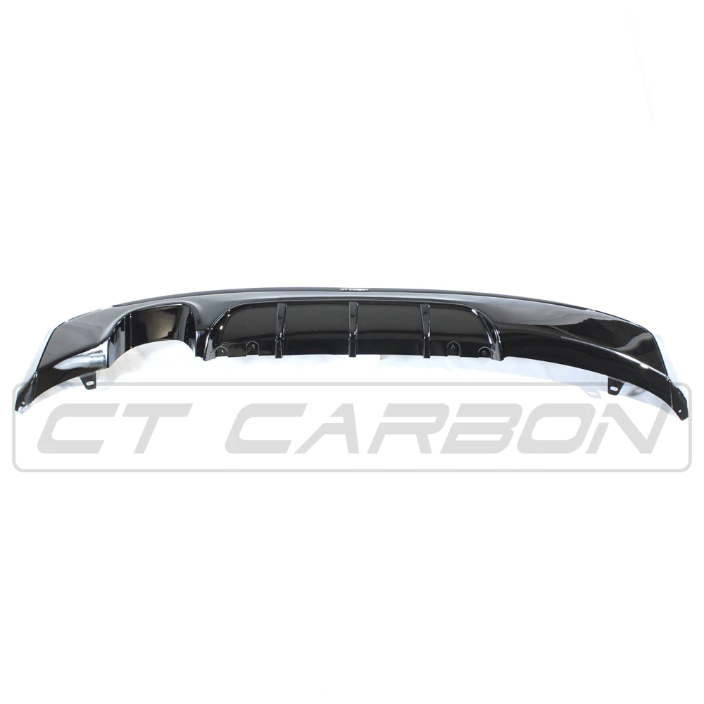 BMW 2 SERIES F22/F23 GLOSS BLACK TWIN EXHAUST DIFFUSER - MP STYLE