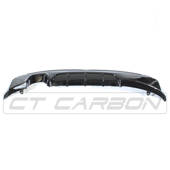 BMW 2 SERIES F22/F23 GLOSS BLACK TWIN EXHAUST DIFFUSER - MP STYLE