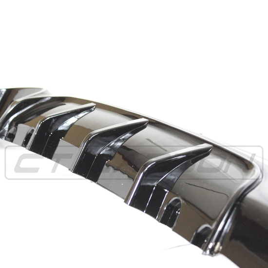 BMW 2 SERIES F22/F23 GLOSS BLACK TWIN EXHAUST DIFFUSER - MP STYLE