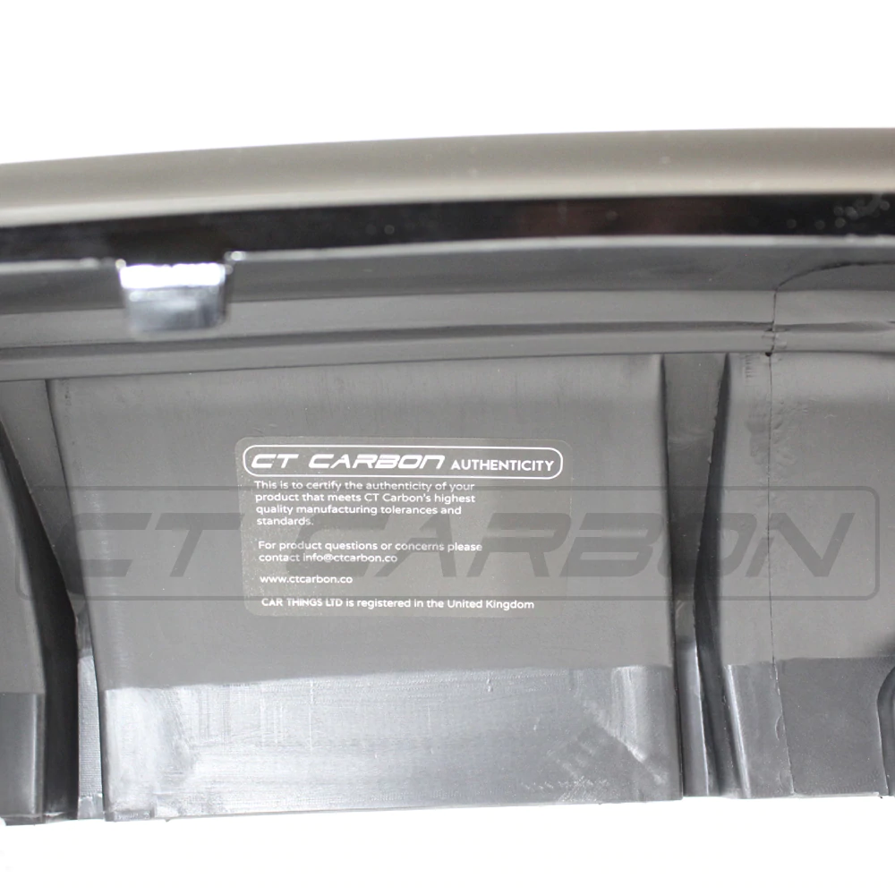 BMW 2 SERIES F22/F23 GLOSS BLACK TWIN EXHAUST DIFFUSER - MP STYLE