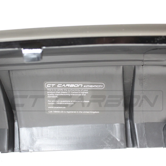 BMW 2 SERIES F22/F23 GLOSS BLACK TWIN EXHAUST DIFFUSER - MP STYLE