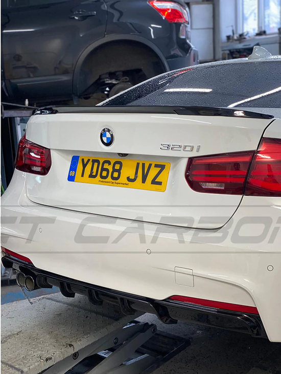 BMW 3 SERIES F30 GLOSS BLACK LEFT EXHAUST DIFFUSER - MP STYLE