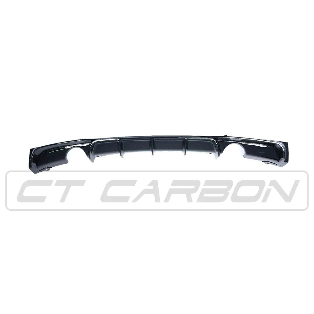 BMW 3 SERIES F30 GLOSS BLACK DUAL EXHAUST DIFFUSER - MP STYLE