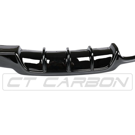 BMW 4 Series F32/F33/F36 Gloss Black Twin Left Exhaust Diffuser