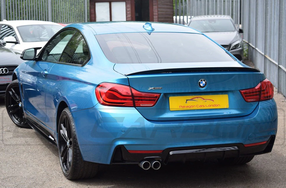 BMW 4 Series F32/F33/F36 Gloss Black Twin Left Exhaust Diffuser