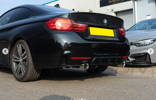 BMW 4 Series F32/F33/F36 Gloss Black Dual Exit Exhaust Diffuser