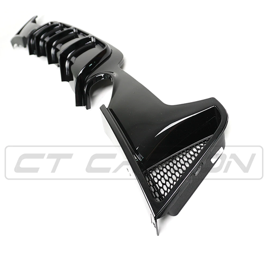 BMW 4 Series F32/F33/F36 Gloss Black Dual Exit Exhaust Diffuser (Open Box)