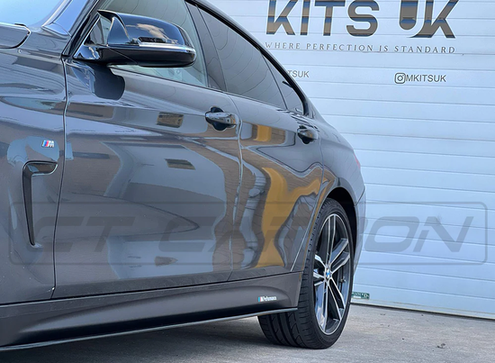 BMW 4 SERIES F32/F33/F36 GLOSS BLACK SIDE SKIRTS - MP STYLE