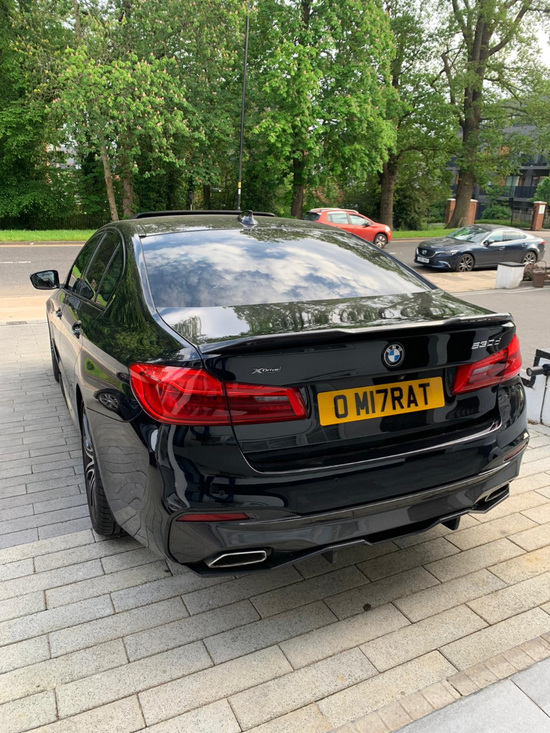 BMW 5 SERIES G30 GLOSS BLACK DIFFUSER - MP STYLE