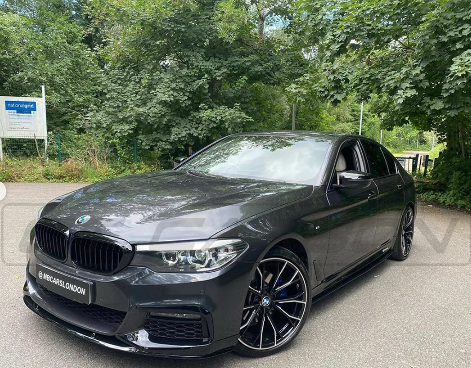 BMW 5 SERIES G30 GLOSS BLACK SIDE SKIRTS - MP STYLE
