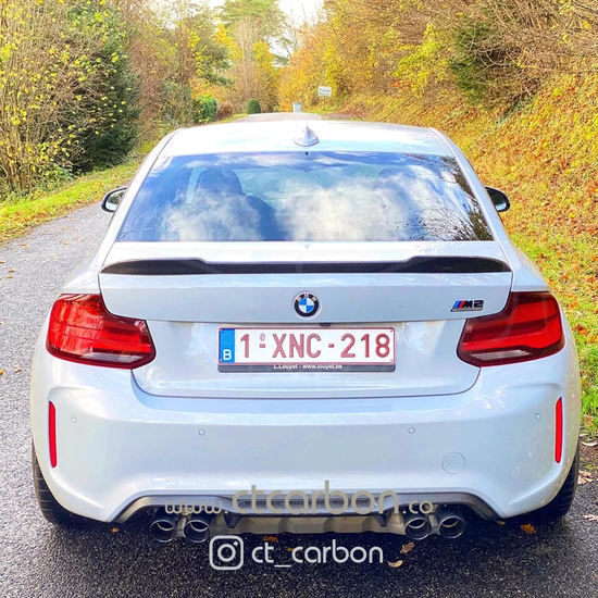 BMW 2 SERIES F87/F22 CARBON FIBRE SPOILER - CS STYLE