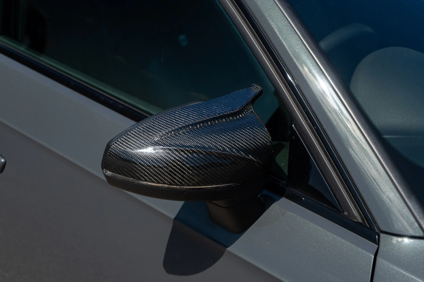 AUDI A3/S3/RS3 8V CARBON FIBRE MIRROR COVERS V2 - WITHOUT LANE ASSIST