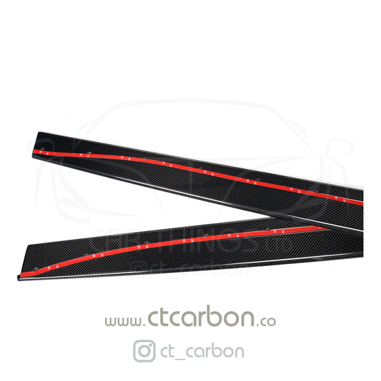 BMW M3 & M4 F80/F82/F83 CARBON FIBRE SIDE SKIRTS - MP STYLE
