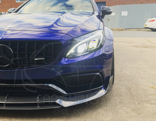 MERCEDES C63 W205 COUPE CARBON FIBRE SPLITTER - B-STYLE
